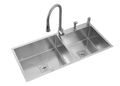 MORZZE 45x20x9 Stainless Steel Sink | Double Bowl Sink | A02-213LX