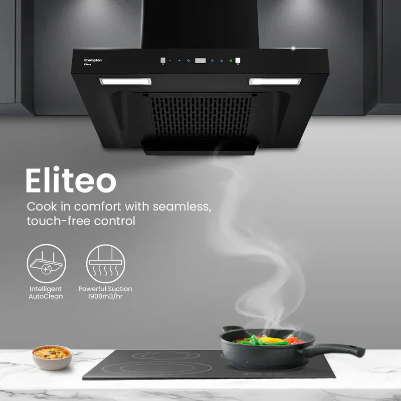 Crompton ELB60FLE-IND 60cm Filterless Wall Mounted Chimney Eliteo Box Series T-shape