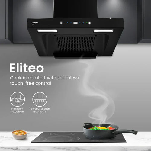 Crompton ELB60FLE-IND 60cm Filterless Wall Mounted Chimney Eliteo Box Series T-shape