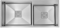 MORZZE 42x20x9 Stainless Steel Sink | Double Bowl Sink | A02-212WA