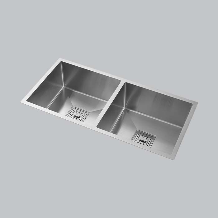 MORZZE 37x18x9 Stainless Steel Sink | Double Bowl Sink | A02-205