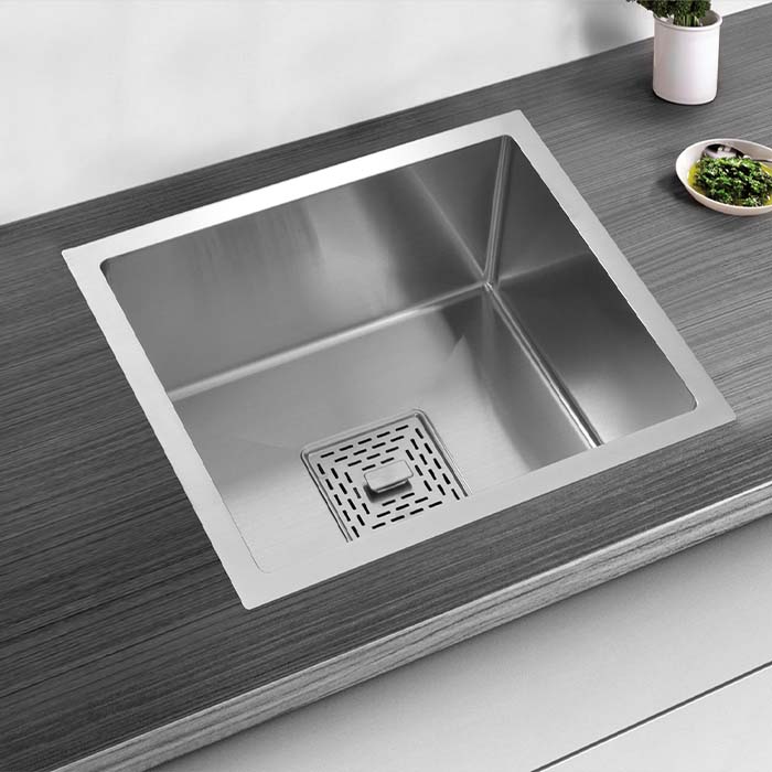 MORZZE By Anupam 18x16x8 Stainless Steel Sink | Single Bowl Sink | A01-201