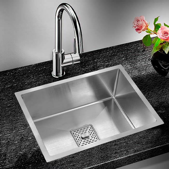 MORZZE By Anupam 24x18x9 Stainless Steel Sink | Single Bowl Sink | A01-203