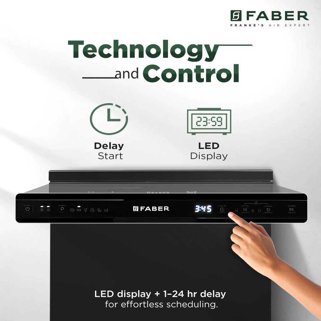 Faber Free-Standing Dishwasher 12 Place Setting FFSD 6PR 12S Neo BK (Neo Black)