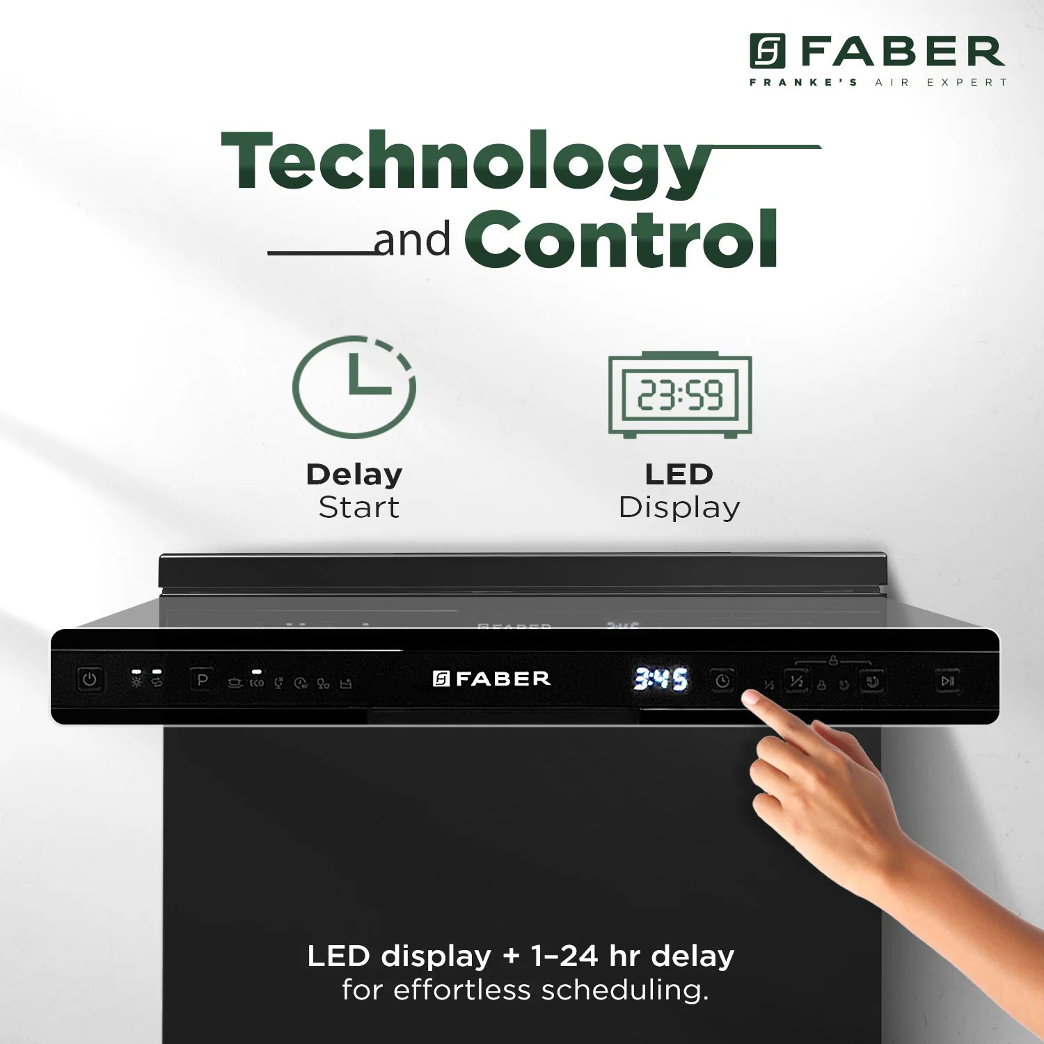 Faber Free-Standing Dishwasher 12 Place Setting FFSD 6PR 12S Neo BK (Neo Black)