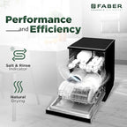 Faber Free-Standing Dishwasher 12 Place Setting FFSD 6PR 12S Neo BK (Neo Black)