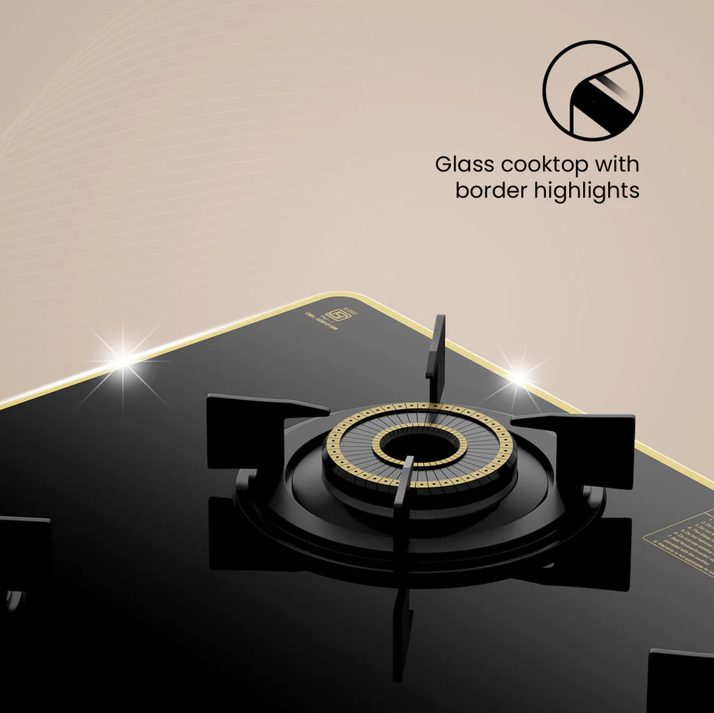 Crompton Oressa 3 Burner 72 cm Slim Glass Cooktop