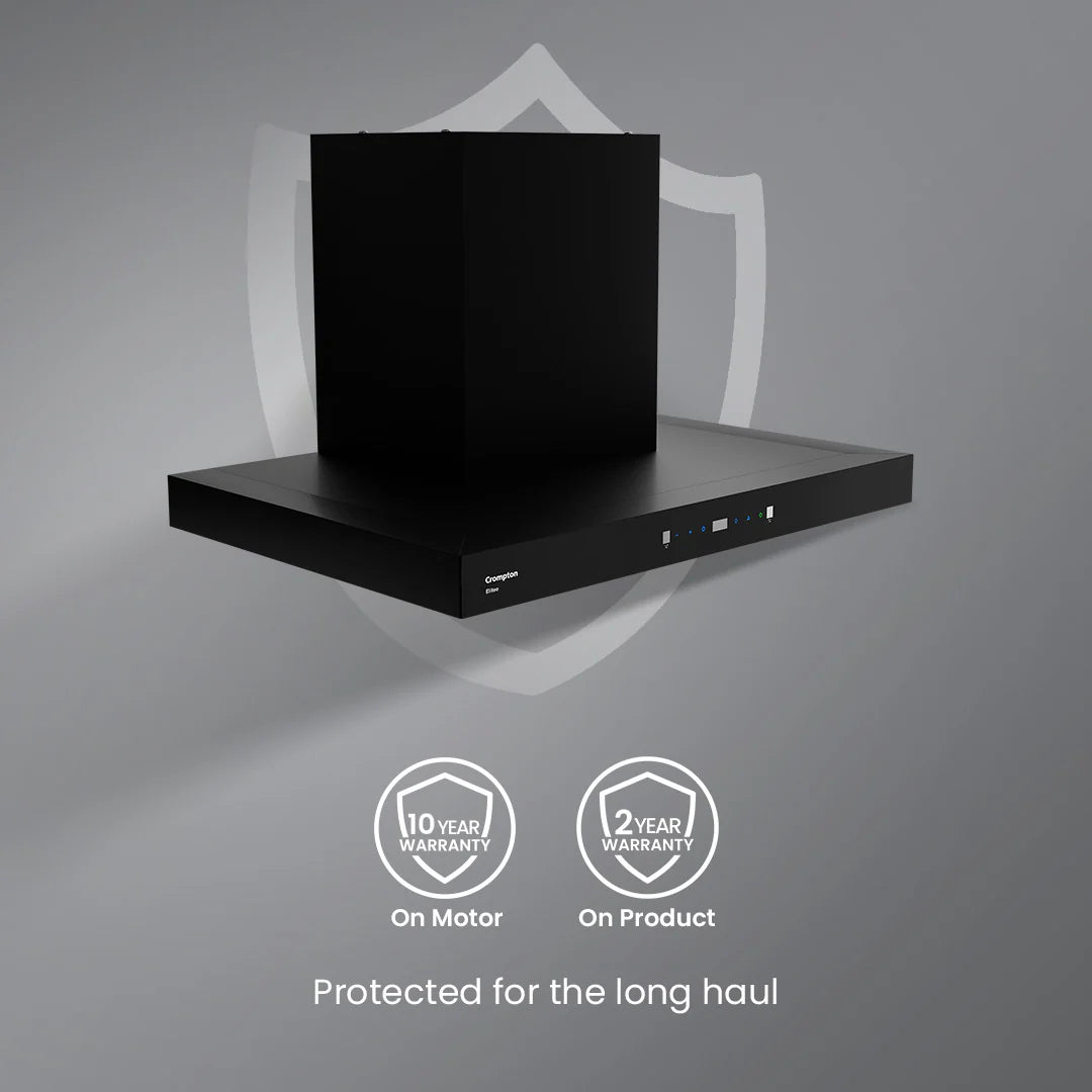 Crompton CHD-ELB90FLE-IND 90cm Filterless Wall Mounted Chimney Eliteo Box Series