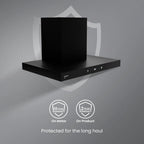 Crompton Eliteo Box Series T-shape ELBFLE-IND 75 cm Filterless Wall Mounted Chimney
