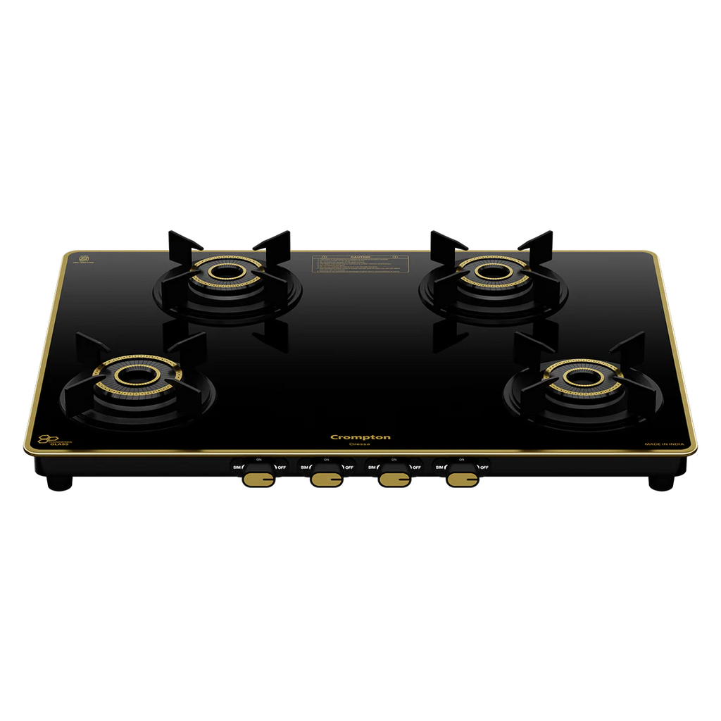 Crompton Oressa 4 Burner 70 cm Slim Glass Cooktop
