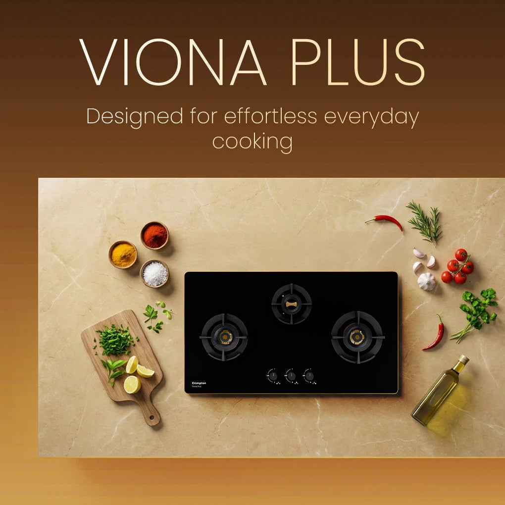 Crompton Hob Viona Plus Matt 82 Cm 4 Burner