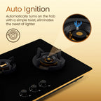 Crompton Hob Viona Plus Matt 78 Cm 3 Burner