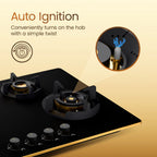 Crompton Hob Viona Plus Matt 82 Cm 4 Burner