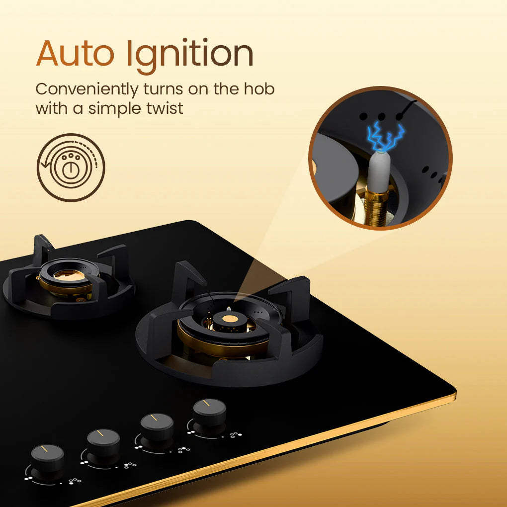 Crompton Hob Viona Plus Matt 82 Cm 4 Burner