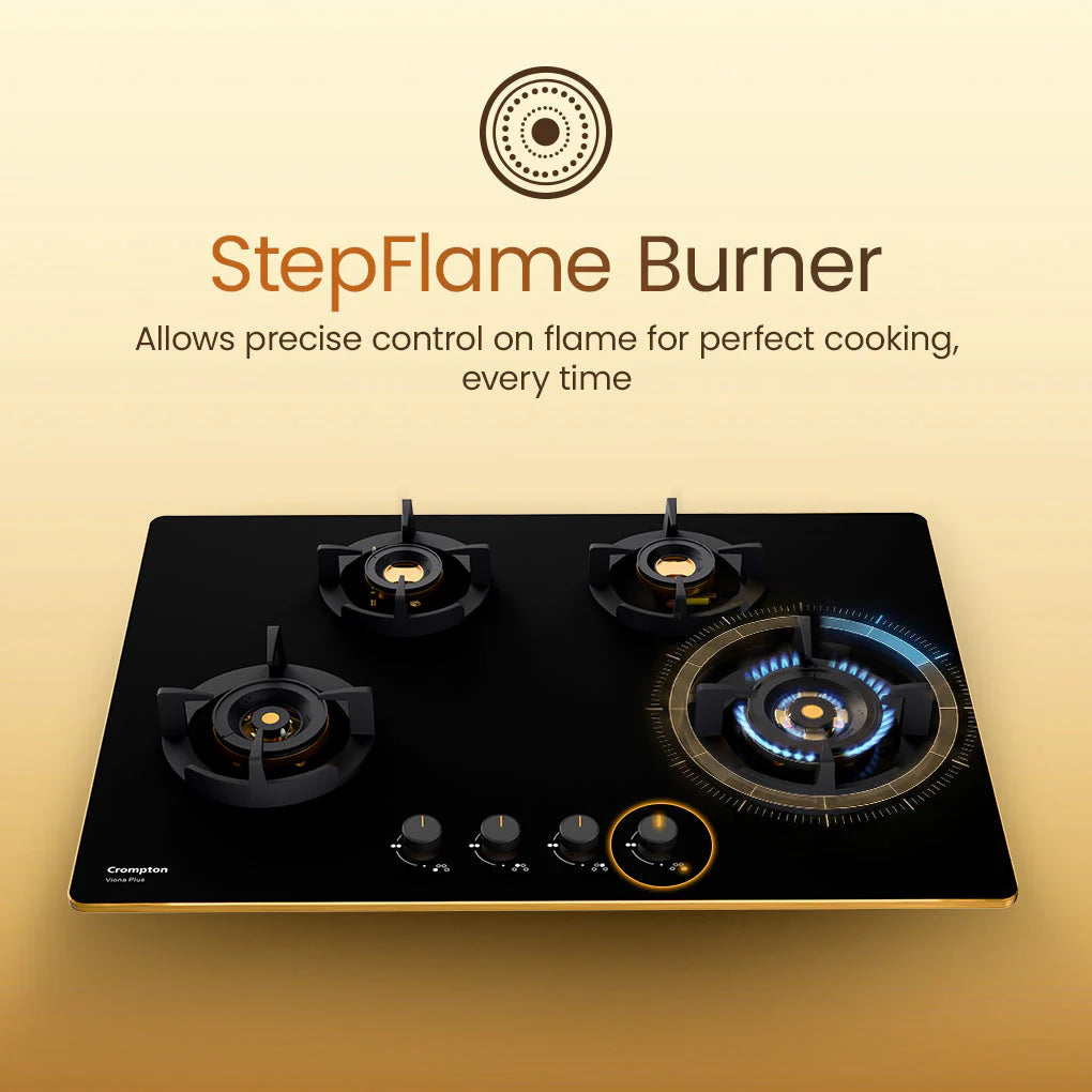 Crompton Hob Viona Plus Matt 82 Cm 4 Burner