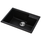 MORZZE By Anupam Granite Sink 24x18x9 | Single Bowl Sink Black | V01-112LX