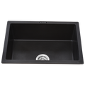 MORZZE Granite Kitchen Sink |24x18x8 | Single Bowl Sink Black | V01-104