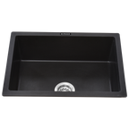 Morzze Granite Kitchen Sink | 21x18x8 | Single Bowl Sink Black | V01-102