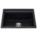 MORZZE Granite Kitchen Sink | 22x20x8| Single Bowl Sink Black | VO1-103