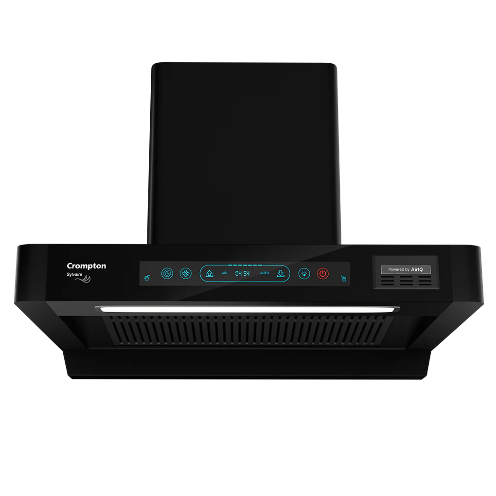 Crompton Chimney Sylvaire (SYB FLE-IND) 60 cm | 2100 m³/hr Suction |  Auto-Clean Chimney