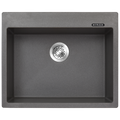 MORZZE Granite Sink 24x20x8 | Single Bowl Sink Black | VO1-105