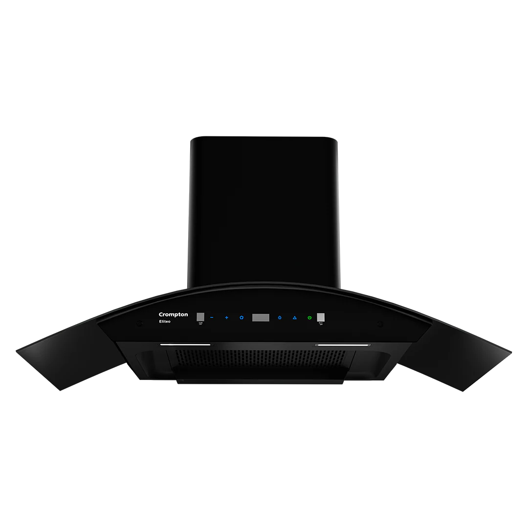 Crompton Eliteo Curv (CHD-ELC60FLE-IND) 90 cm Auto-Clean Chimney | 1900 m³/hr
