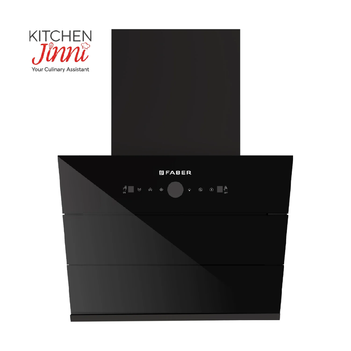 Faber Comet Chimney 60 cm 1500 m³/hr Wall Mounted Kitchen Chimney (HOOD COMET BLDC FL HC BK 60 cm, Filterless technology, Touch & Gesture With Remote Control, Black)|