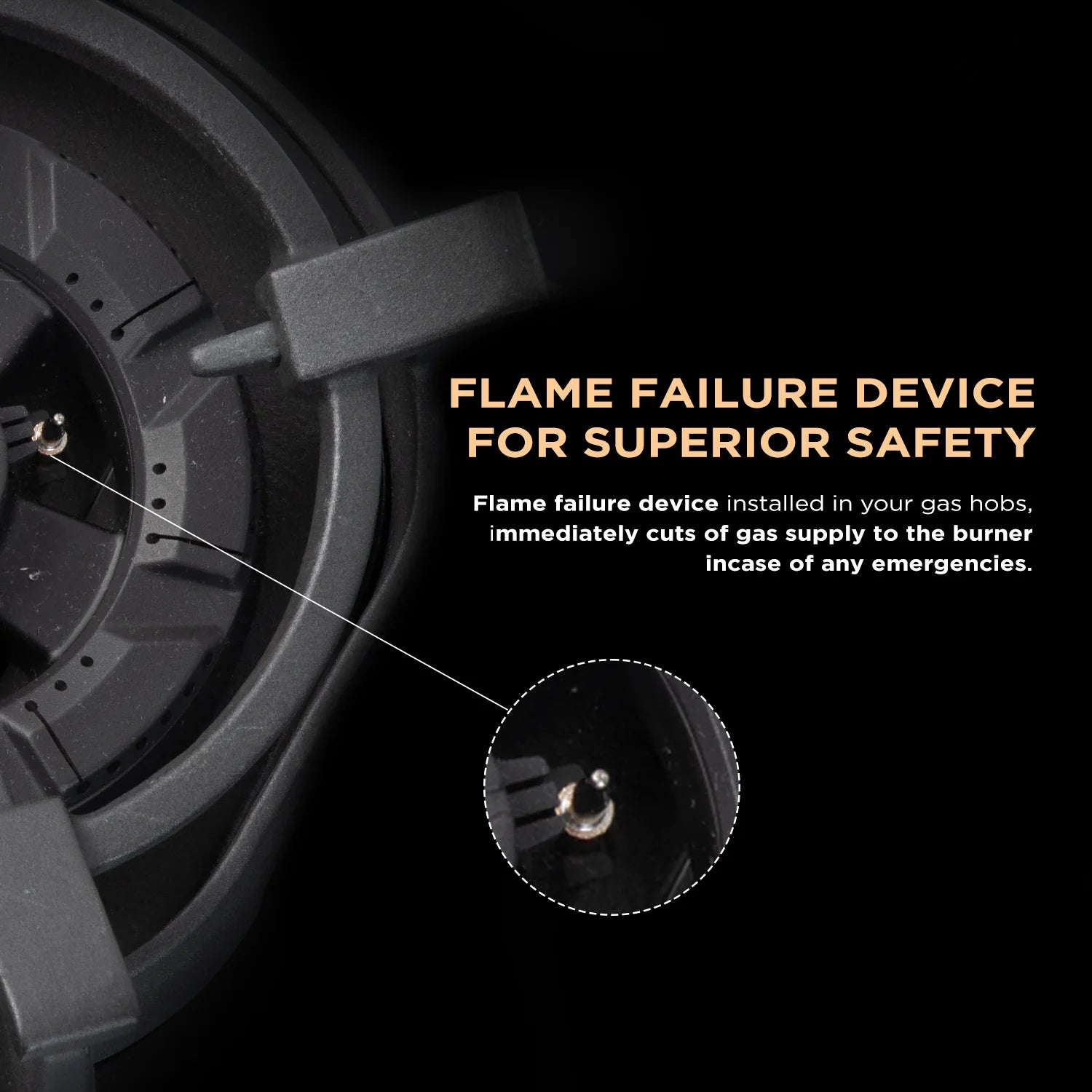 FABER HOB UTOPIA PRO HT 80 cm 4 Burner CI