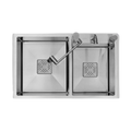MORZZE 32x20x9 Stainless Steel Sink |Double Bowl Sink | A02-210LX