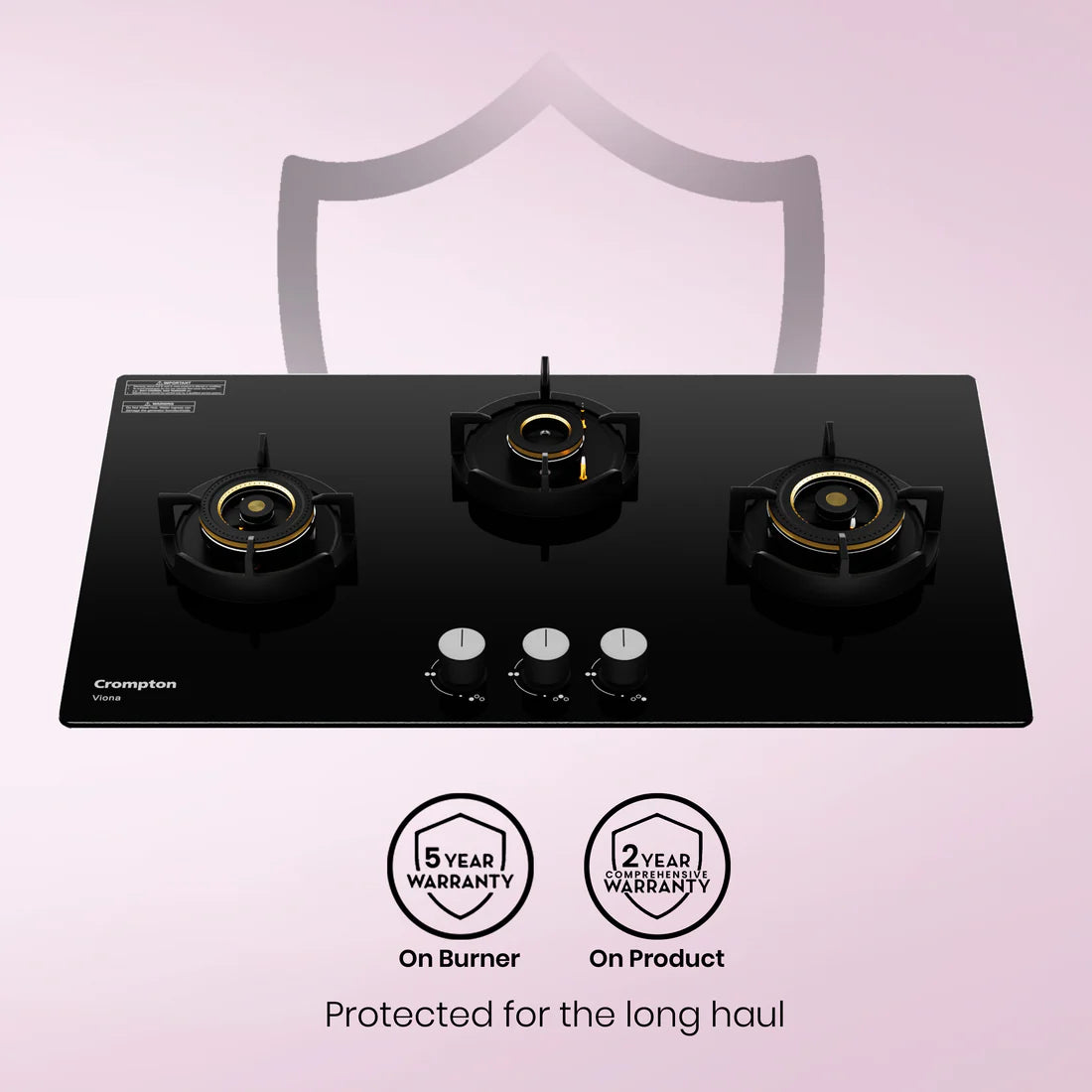 Crompton Hob Viona 78 cm 3 Burner