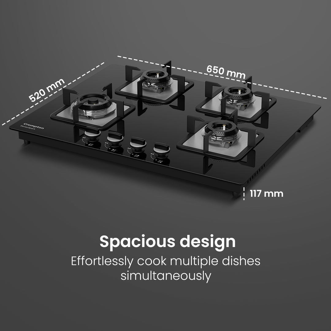 Crompton Hob Sensospark 65Cm 4 Burner