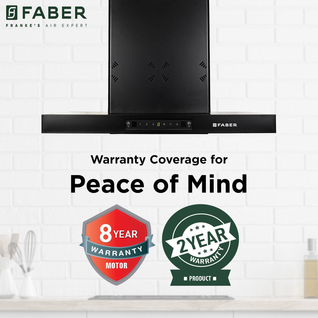 Faber HOOD BONITO 3D 75 cm IN HC SC FL BK | 1200m³/hr Suction Power | Auto Clean Filterless Chimney