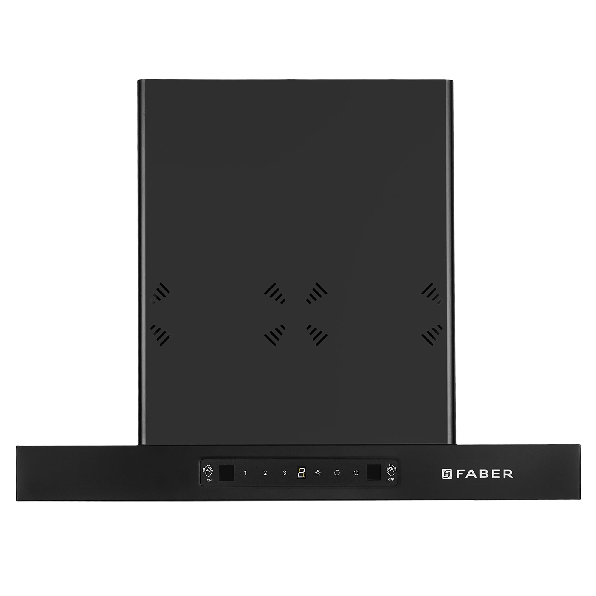 Faber HOOD BONITO 3D 60cm IND HC SC FL BK 60 |1250 m³/hr Suction Power | Auto Clean Filterless Chimney | Kitchen Jinni Delhi NCR