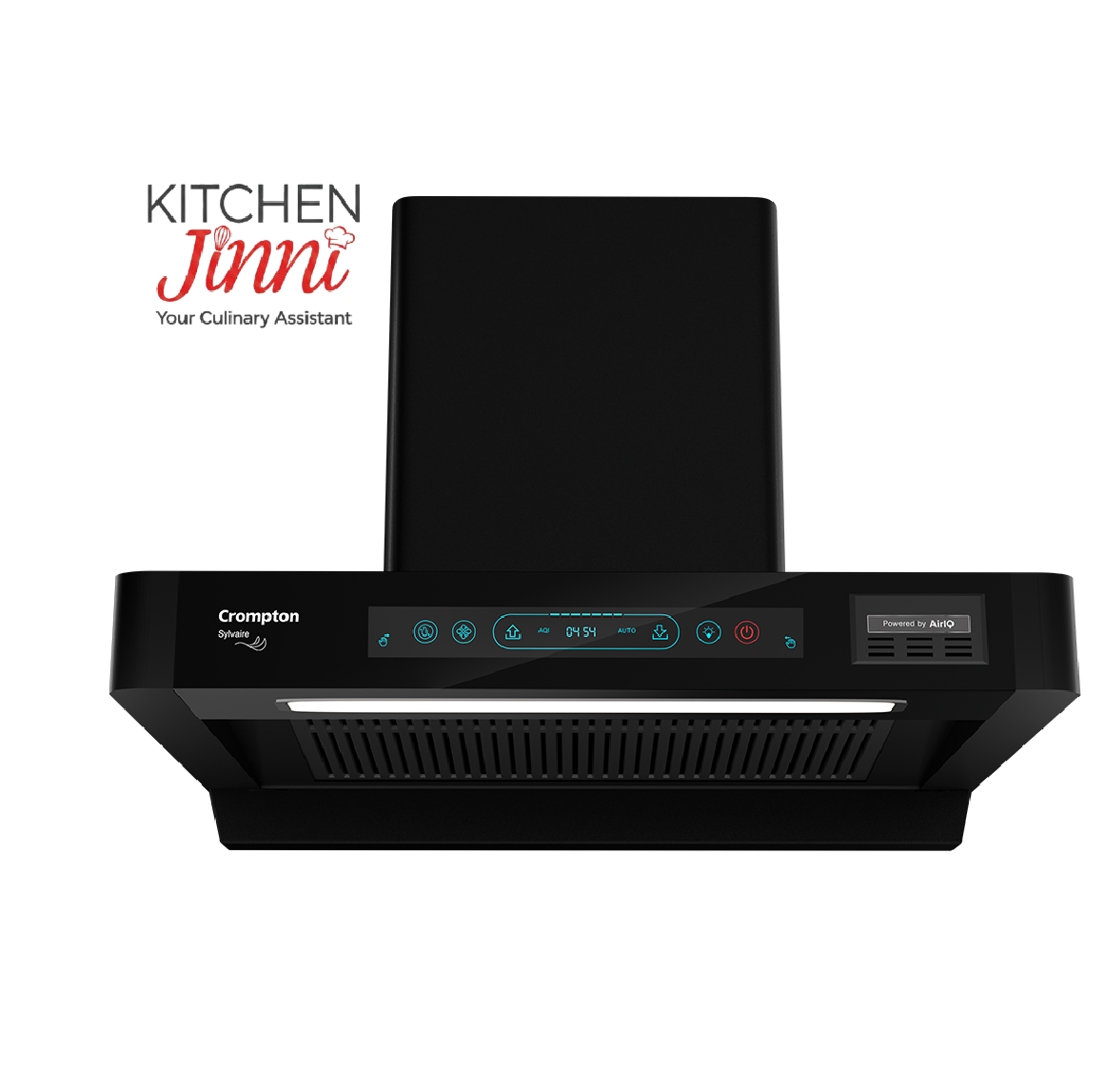 Crompton Chimney Sylvaire (SYB FLE-IND) 60 cm | 2100 m³/hr Suction |  Auto-Clean Chimney| Kitchen Jinni Delhi NCR