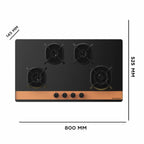 FABER HOB UTOPIA PRO HT 80 cm 4 Burner CI